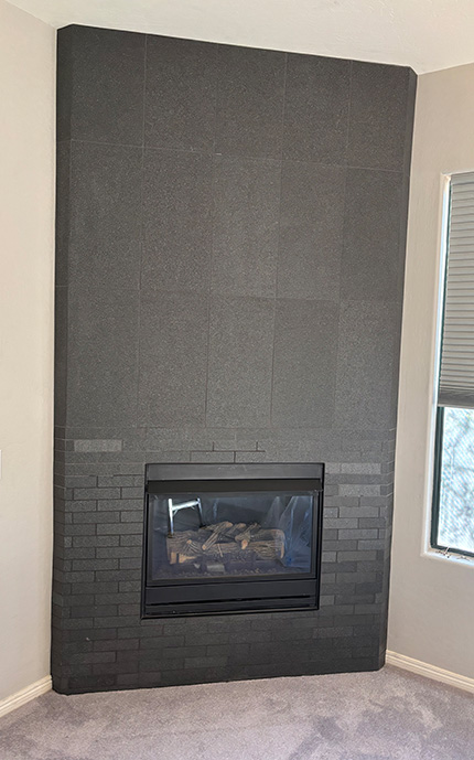 Finished tiled bathroom project